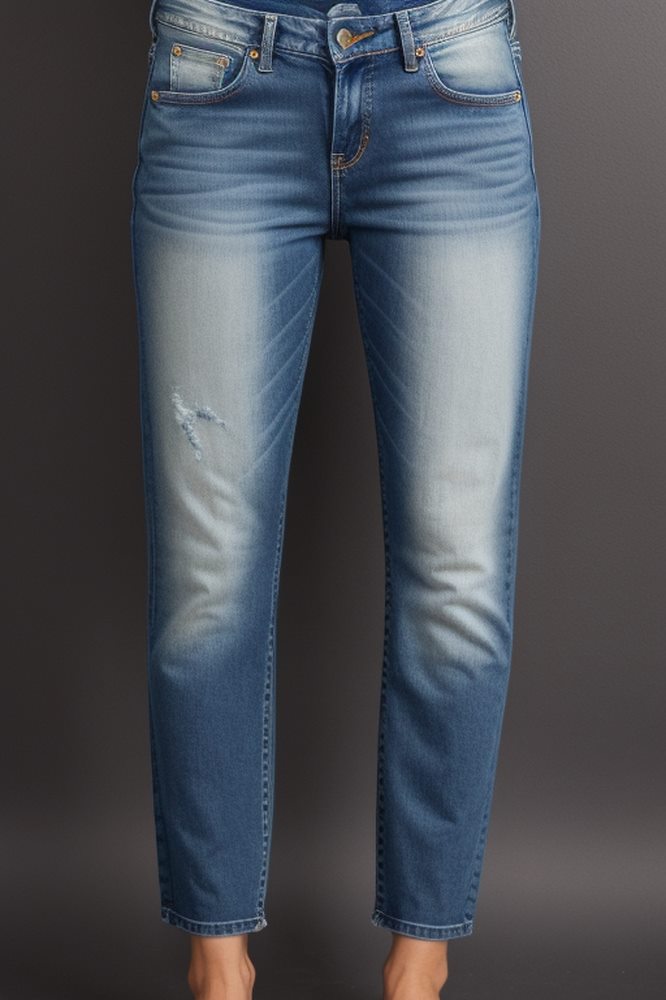 Image of women's slim jeans - a modern and versatile denim choice, offering a sleek and tailored fit for a contemporary and chic look.