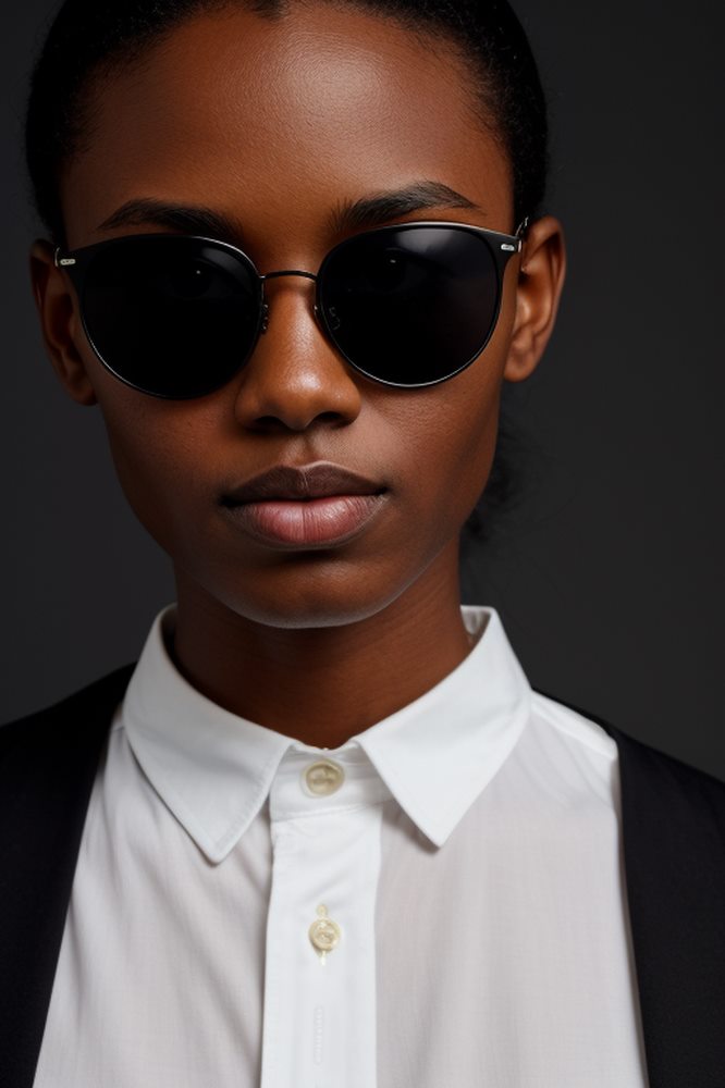 Image of stylish sunglasses - a chic accessory that effortlessly combines fashion and sun protection for a trendy look.