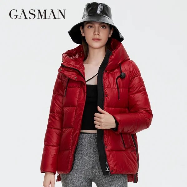 GASMAN Women’s Hooded Down Jacket - Image 5