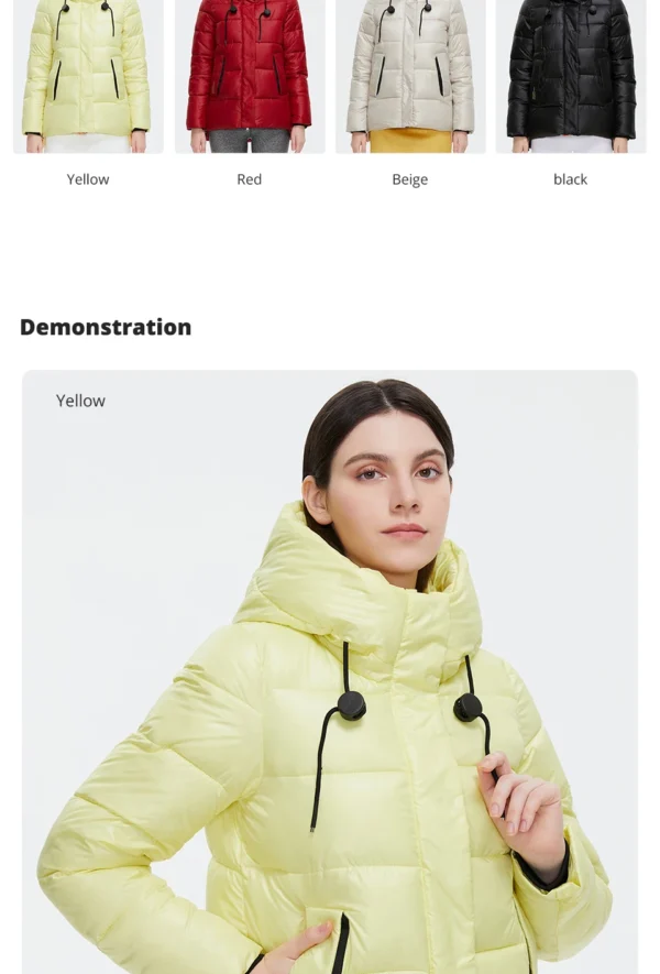 GASMAN Women’s Hooded Down Jacket - Image 9