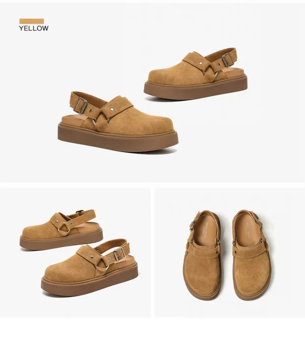 Cow Suede Casual Sandals - Image 8