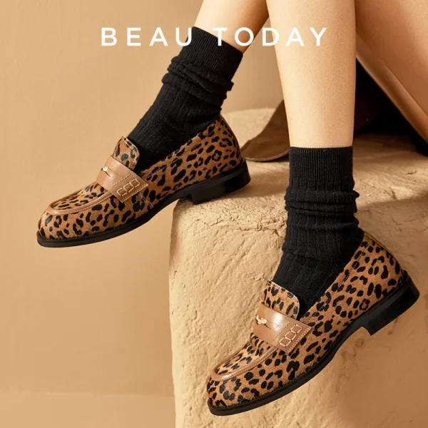 Genuine Leather Penny Loafers - Image 4
