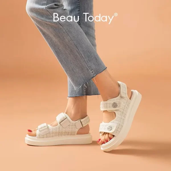 Women's Plaid Platform Sandals