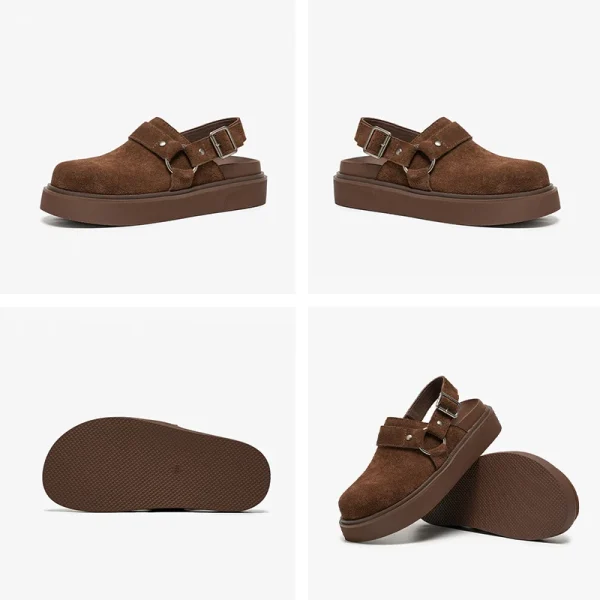 Cow Suede Casual Sandals - Image 5
