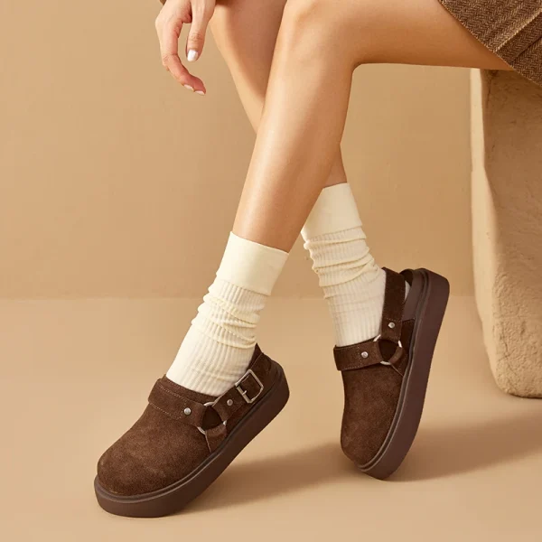 Cow Suede Casual Sandals - Image 2