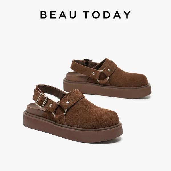 Cow Suede Casual Sandals