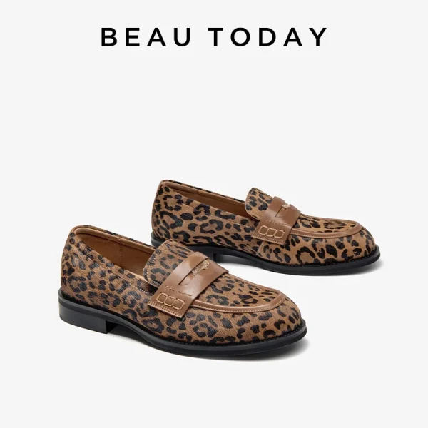Genuine Leather Penny Loafers