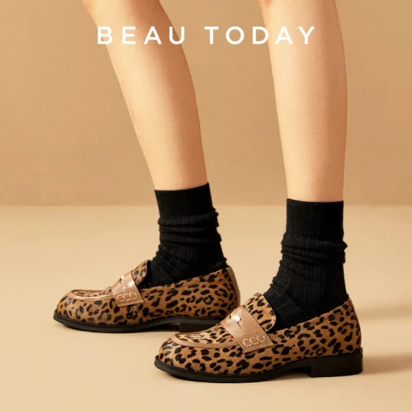 Genuine Leather Penny Loafers - Image 3