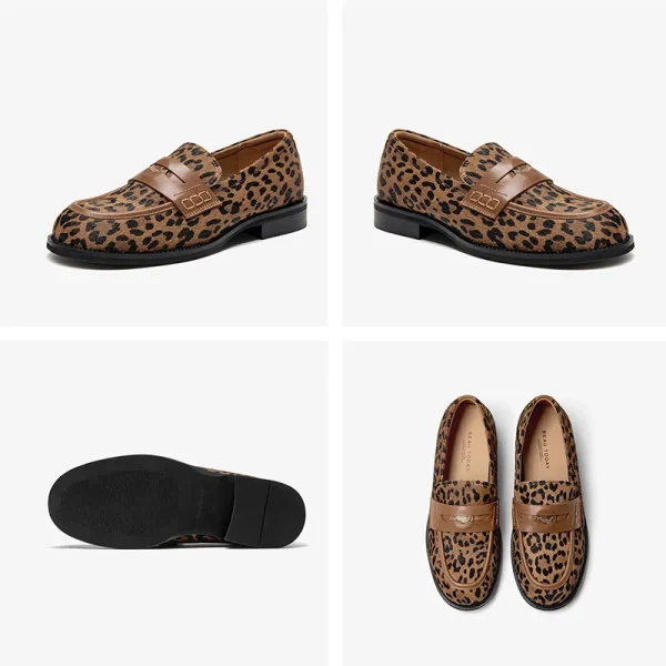 Genuine Leather Penny Loafers - Image 6